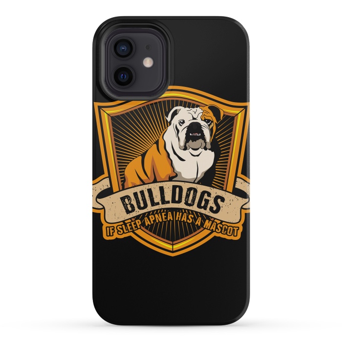 iPhone 12 mini StrongFit bulldog by haroulita