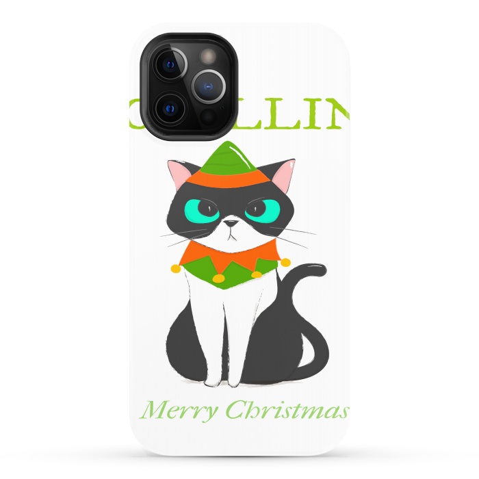 iPhone 12 Pro StrongFit funny kitty by haroulita