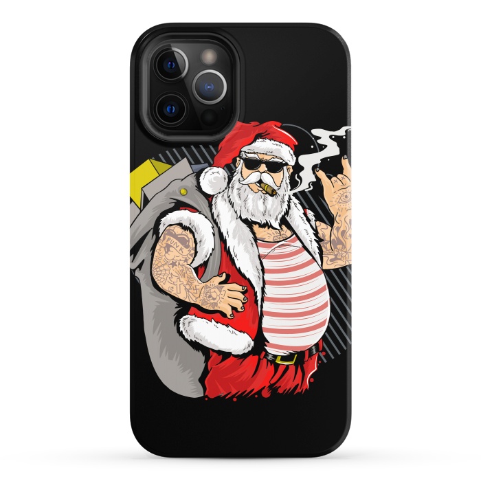 iPhone 12 Pro StrongFit funny santa x by haroulita