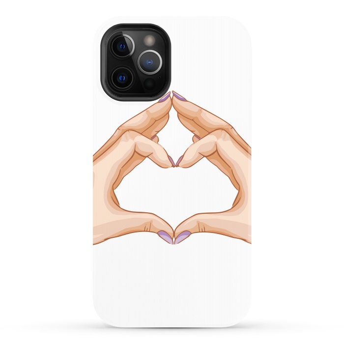 iPhone 12 Pro StrongFit heart hand  by haroulita