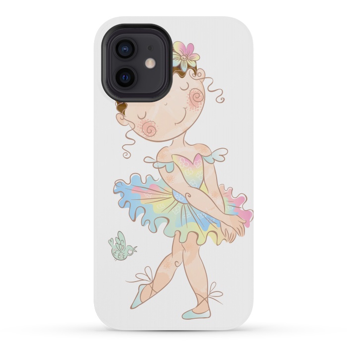 iPhone 12 mini StrongFit shy ballerina by haroulita