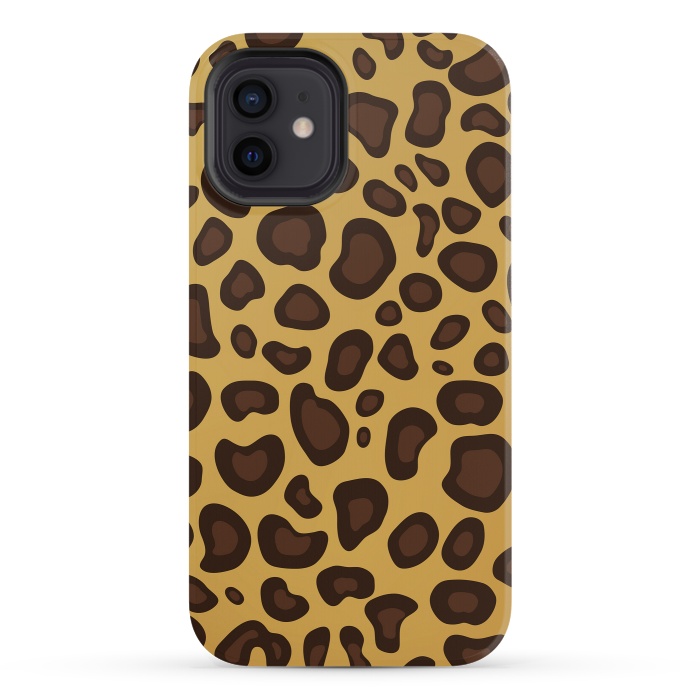 iPhone 12 mini StrongFit animal print leopard by haroulita