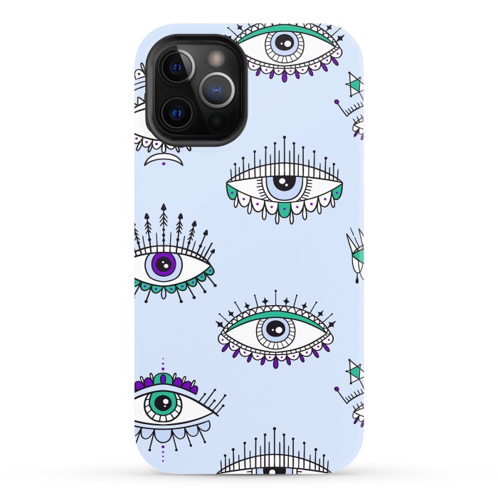 iPhone 12 Pro StrongFit evil eyes by haroulita
