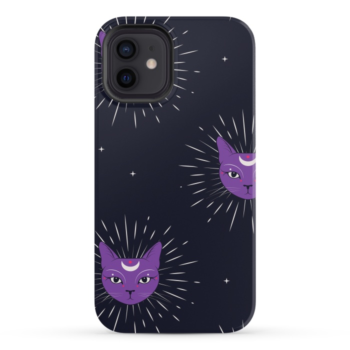 iPhone 12 mini StrongFit magic cats by haroulita