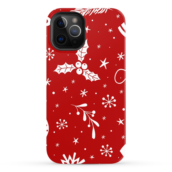 iPhone 12 Pro StrongFit christmas pattern by haroulita