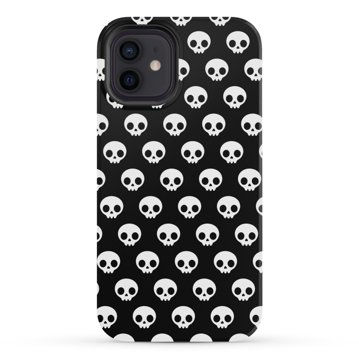 iPhone 12 mini StrongFit Cute skulls by Laura Nagel