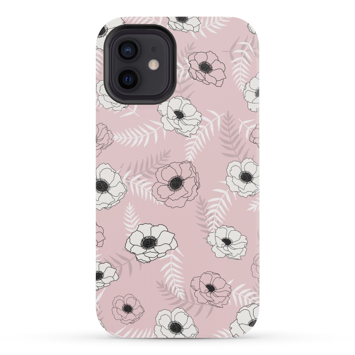 iPhone 12 mini StrongFit Anemone by Jms