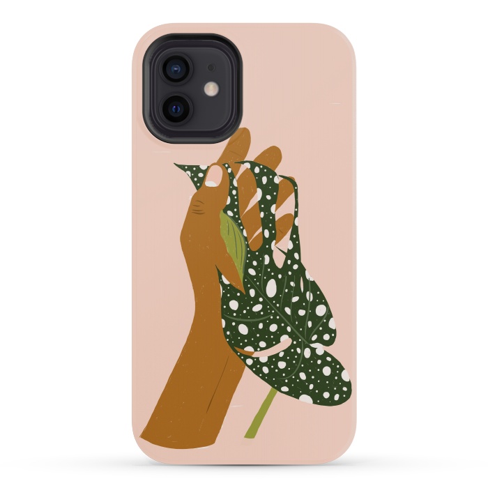 iPhone 12 mini StrongFit Botanical Love by Uma Prabhakar Gokhale