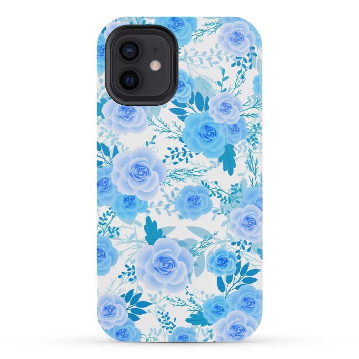 iPhone 12 mini StrongFit Blue roses by Jms