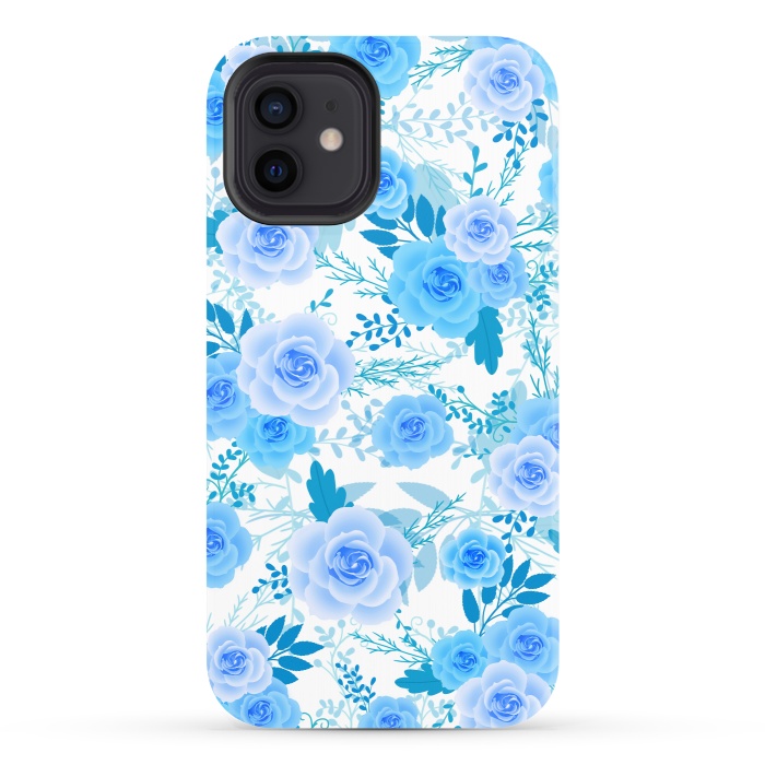 iPhone 12 StrongFit Blue roses by Jms