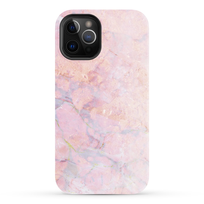 iPhone 12 Pro StrongFit Soft pink marble by Oana 