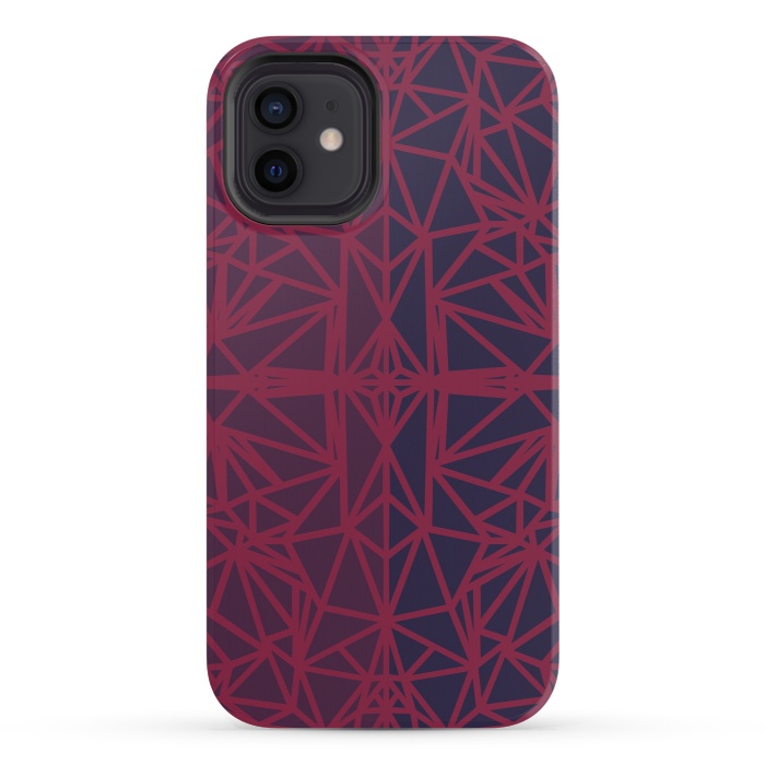 iPhone 12 mini StrongFit Polygonal elegant pattern by Dhruv Narelia