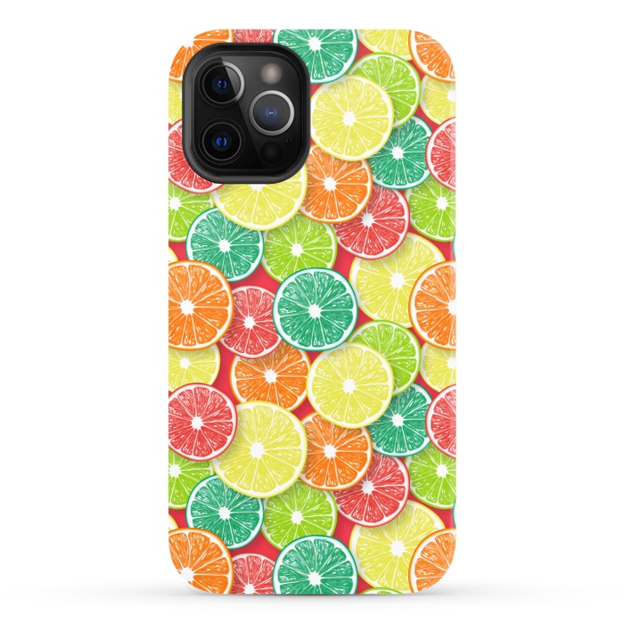 iPhone 12 Pro StrongFit Citrus fruit slices 3 by Katerina Kirilova