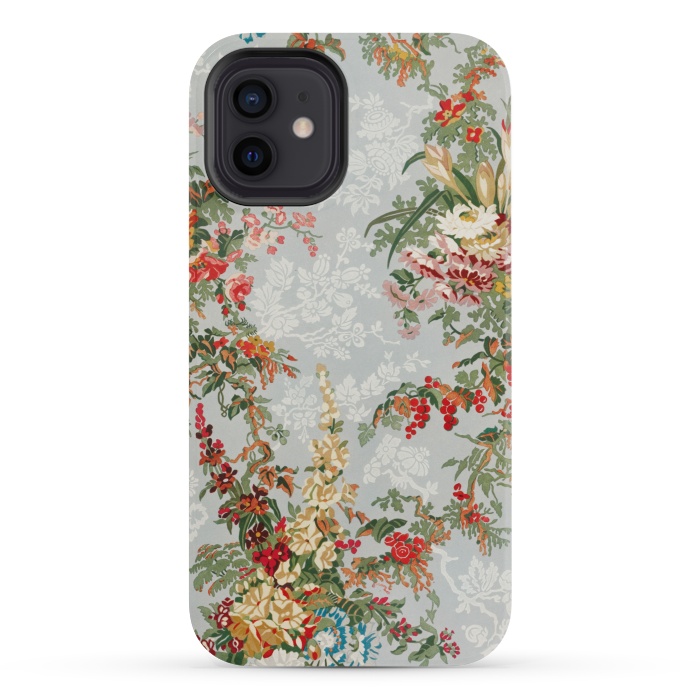 iPhone 12 mini StrongFit Industrial Floral Print by Zala Farah