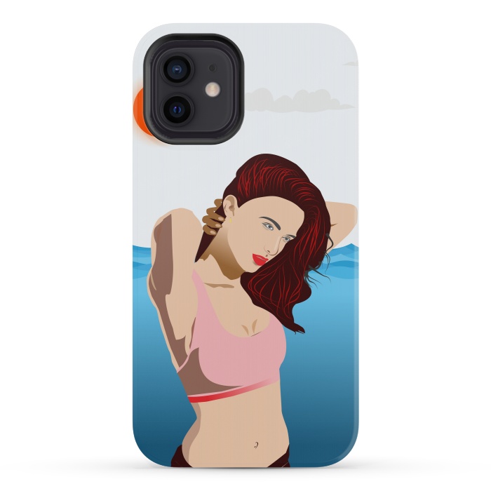 iPhone 12 mini StrongFit Ocean Bath by Creativeaxle