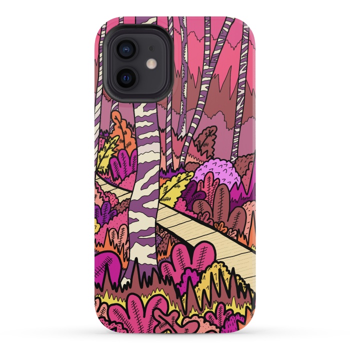 iPhone 12 mini StrongFit The pink forest walk by Steve Wade (Swade)