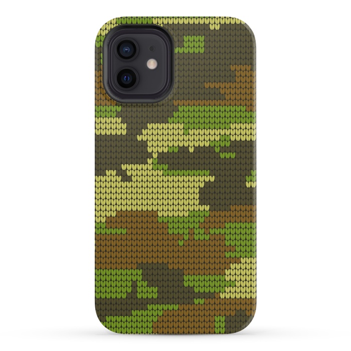 iPhone 12 StrongFit camo hearts by haroulita