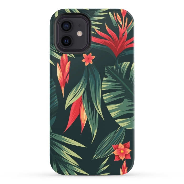iPhone 12 StrongFit tropical blossom by haroulita