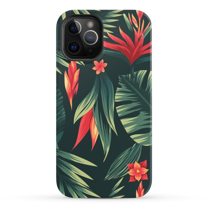 iPhone 12 Pro StrongFit tropical blossom by haroulita