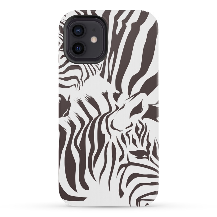 iPhone 12 mini StrongFit zebra l by haroulita