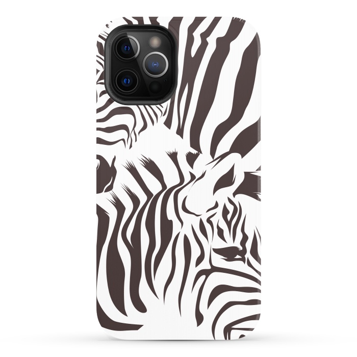 iPhone 12 Pro StrongFit zebra l by haroulita
