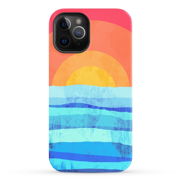 iPhone 12 Pro StrongFit The sea's sun by Steve Wade (Swade)