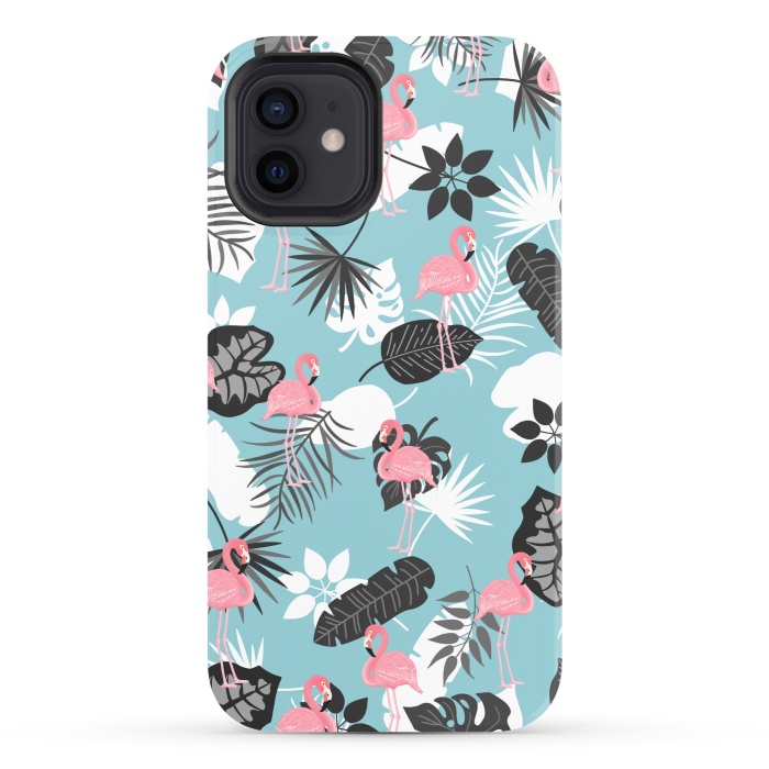 iPhone 12 StrongFit Pink flamingo by Jms