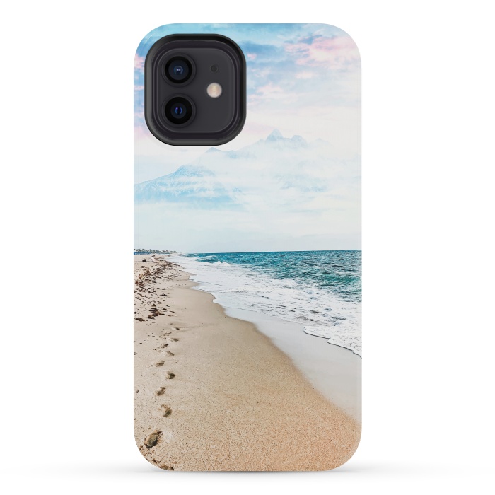 iPhone 12 mini StrongFit A Walk On The Beach by Uma Prabhakar Gokhale