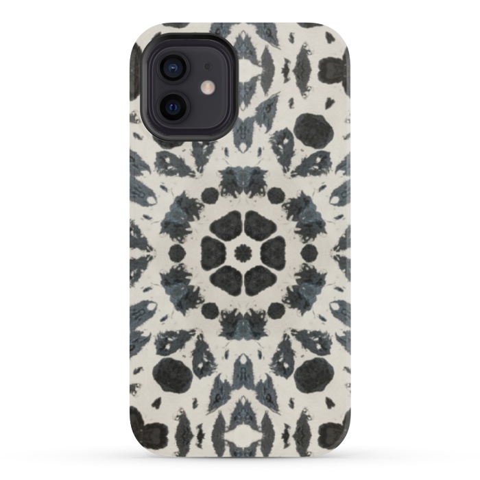 iPhone 12 mini StrongFit Tribal cream by Nina Leth