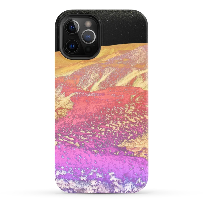iPhone 12 Pro StrongFit Vibrant rainbow mountain by Oana 
