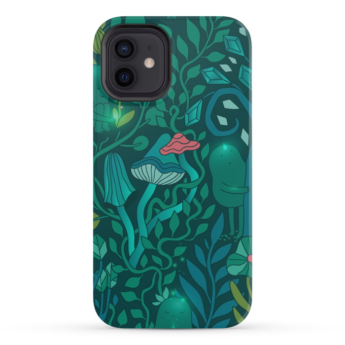 iPhone 12 mini StrongFit Emerald forest keepers.  by Anna Alekseeva