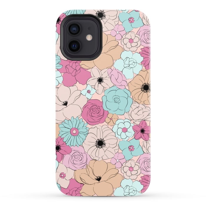 iPhone 12 StrongFit Retro meadow by Martina