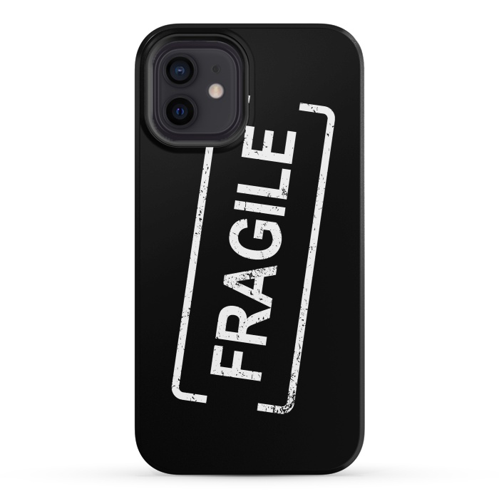 iPhone 12 StrongFit Fragile White by Martina