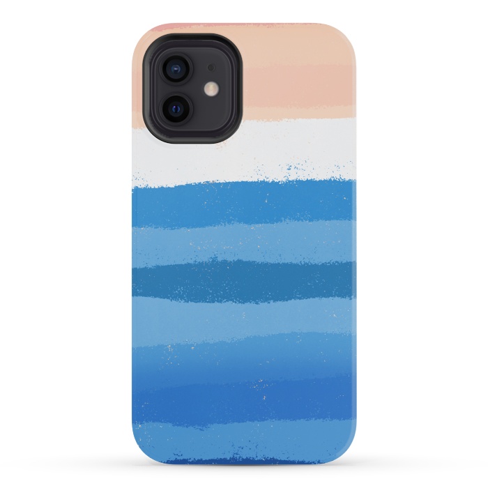 iPhone 12 mini StrongFit The calm painted waves by Steve Wade (Swade)