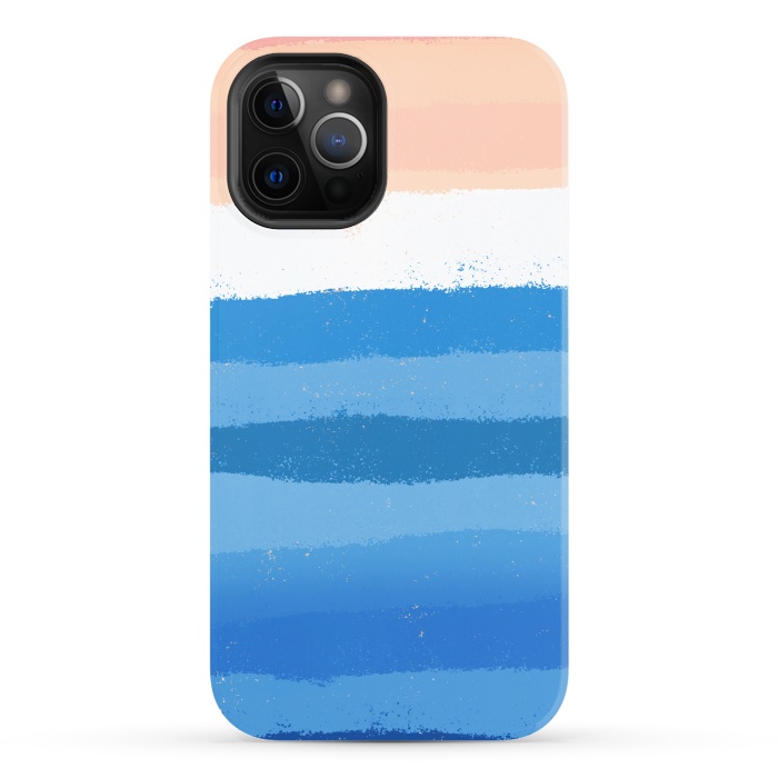 iPhone 12 Pro StrongFit The calm painted waves by Steve Wade (Swade)