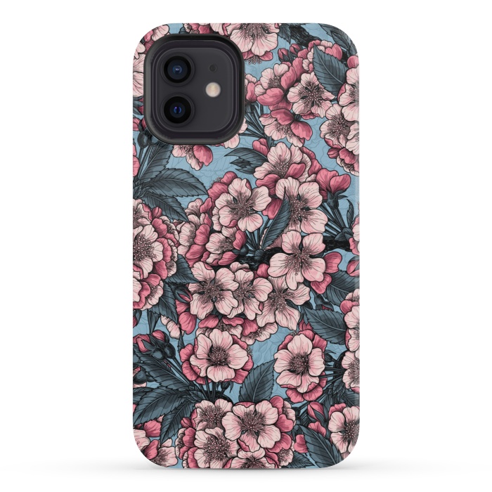 iPhone 12 mini StrongFit Cherry blossom by Katerina Kirilova