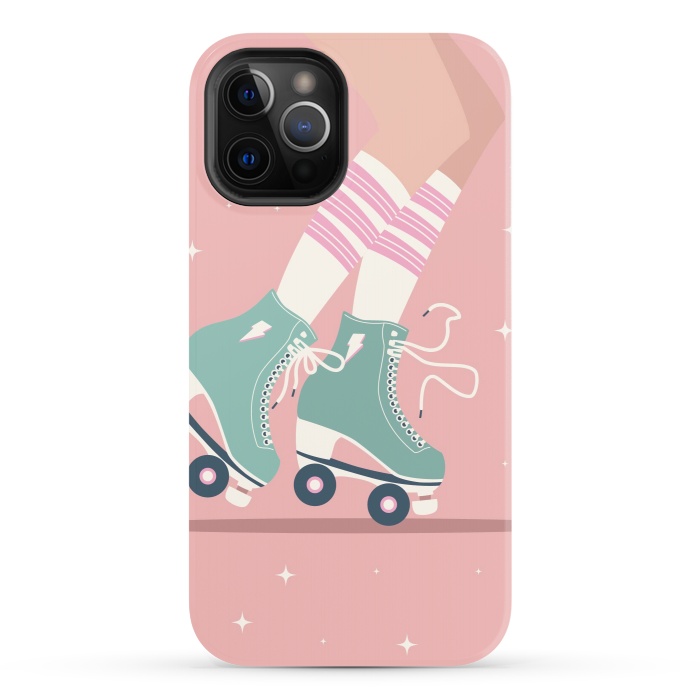 iPhone 12 Pro StrongFit Roller skates 01 by Jelena Obradovic