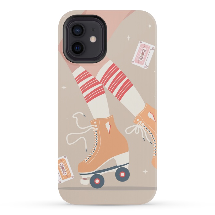 iPhone 12 mini StrongFit Roller skates 04 by Jelena Obradovic