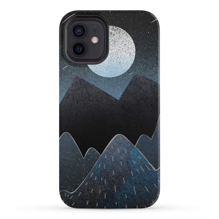 iPhone 12 mini StrongFit Midnight blues by Steve Wade (Swade)