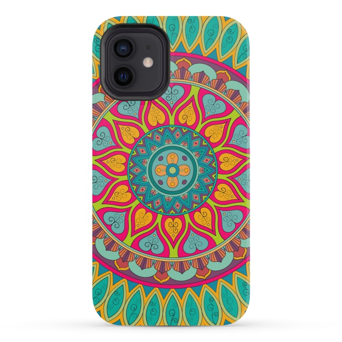 iPhone 12 mini StrongFit Mandala Pattern Design 25 by ArtsCase