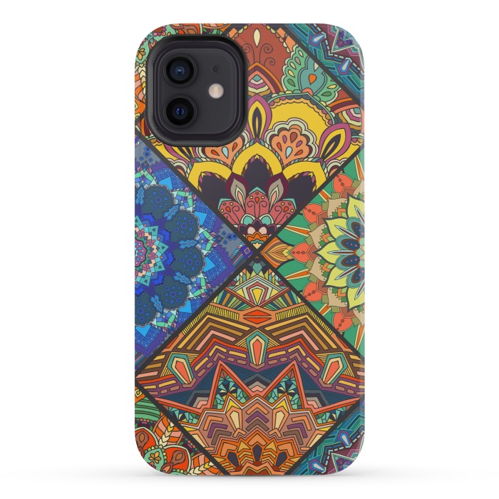iPhone 12 mini StrongFit Vectorial Eastern Mandala Decoration by ArtsCase
