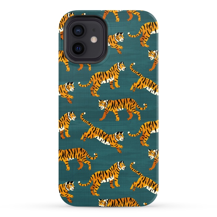 iPhone 12 StrongFit Bangel Tigers - Navy  by Tigatiga