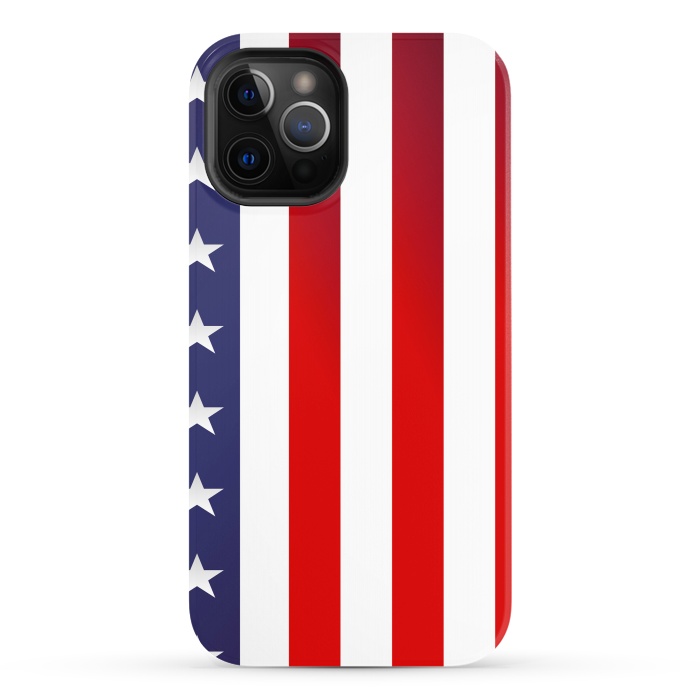 iPhone 12 Pro StrongFit usa flag by haroulita