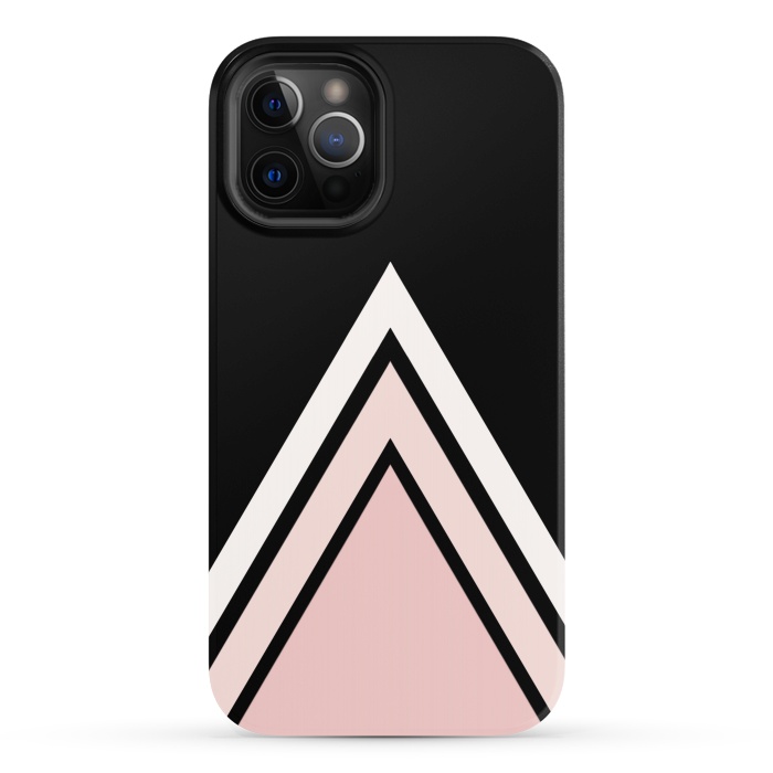 iPhone 12 Pro StrongFit Pink triangles by Jms