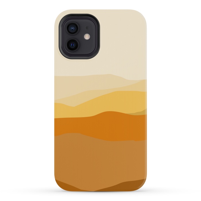 iPhone 12 mini StrongFit Brown Valley by Creativeaxle