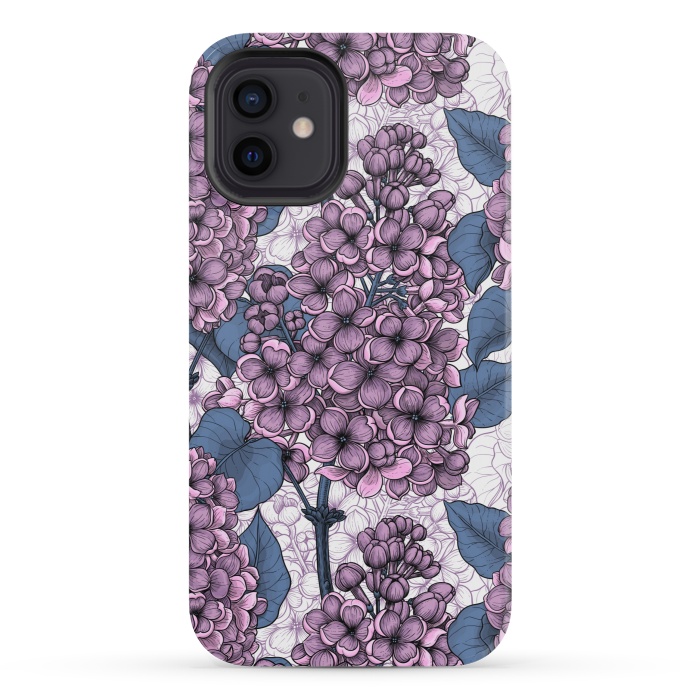 iPhone 12 mini StrongFit Violet lilacs by Katerina Kirilova