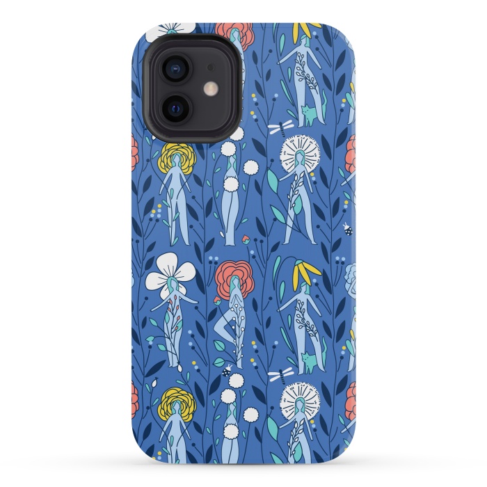 iPhone 12 mini StrongFit Springtime floral women design by Anna Alekseeva
