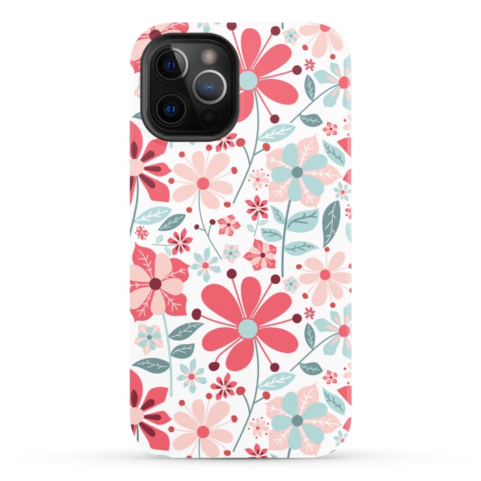 iPhone 12 Pro StrongFit Floral Design 124 by ArtsCase