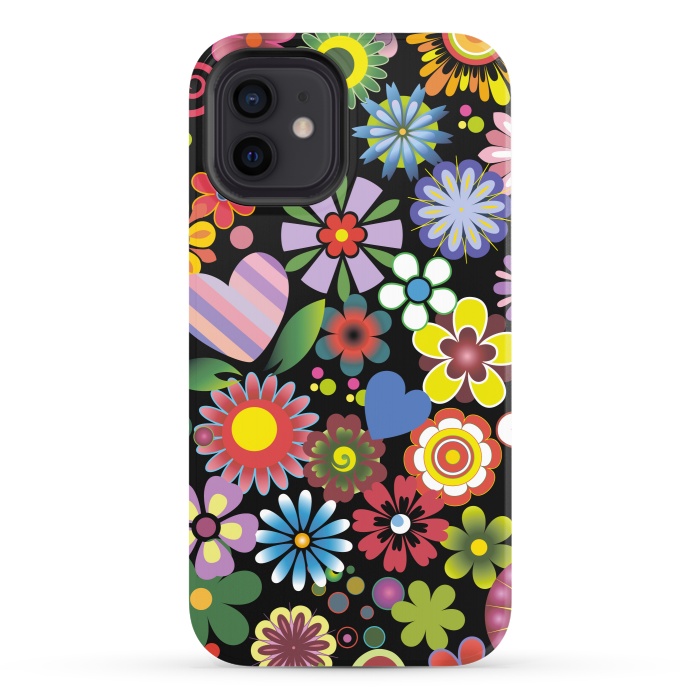 iPhone 12 StrongFit Floral mix 2 by ArtsCase
