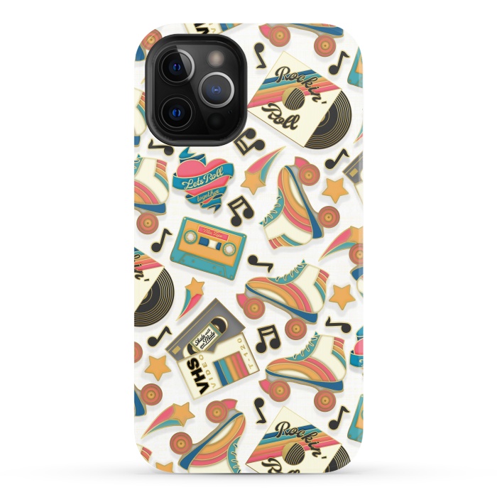 iPhone 12 Pro StrongFit Retro Roller Rink by gingerlique